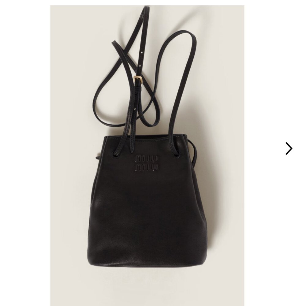 Miu Miu Nappa leather Mini-Bag Black